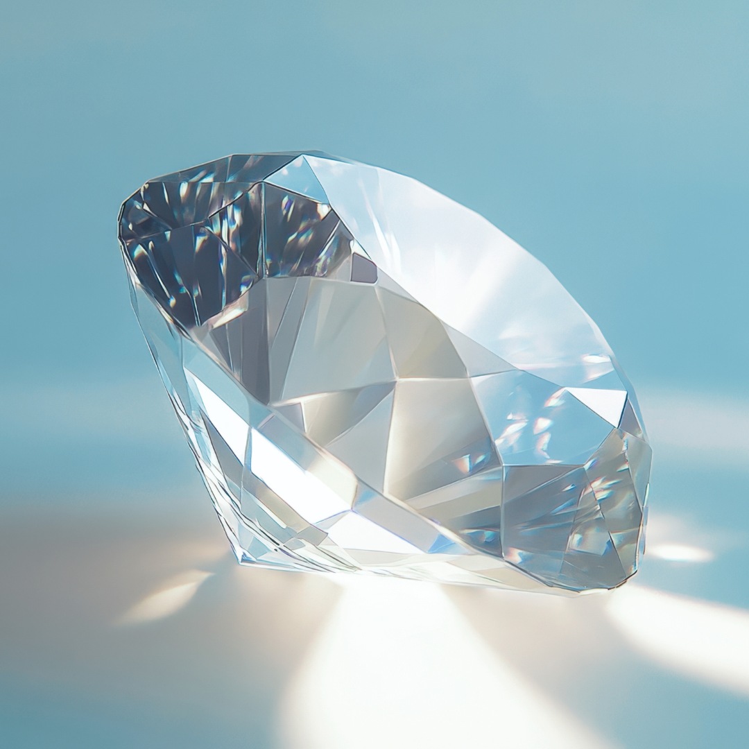 Ein Diamant funkelt