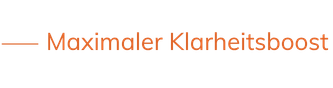 Maximaler Klarheitsboost